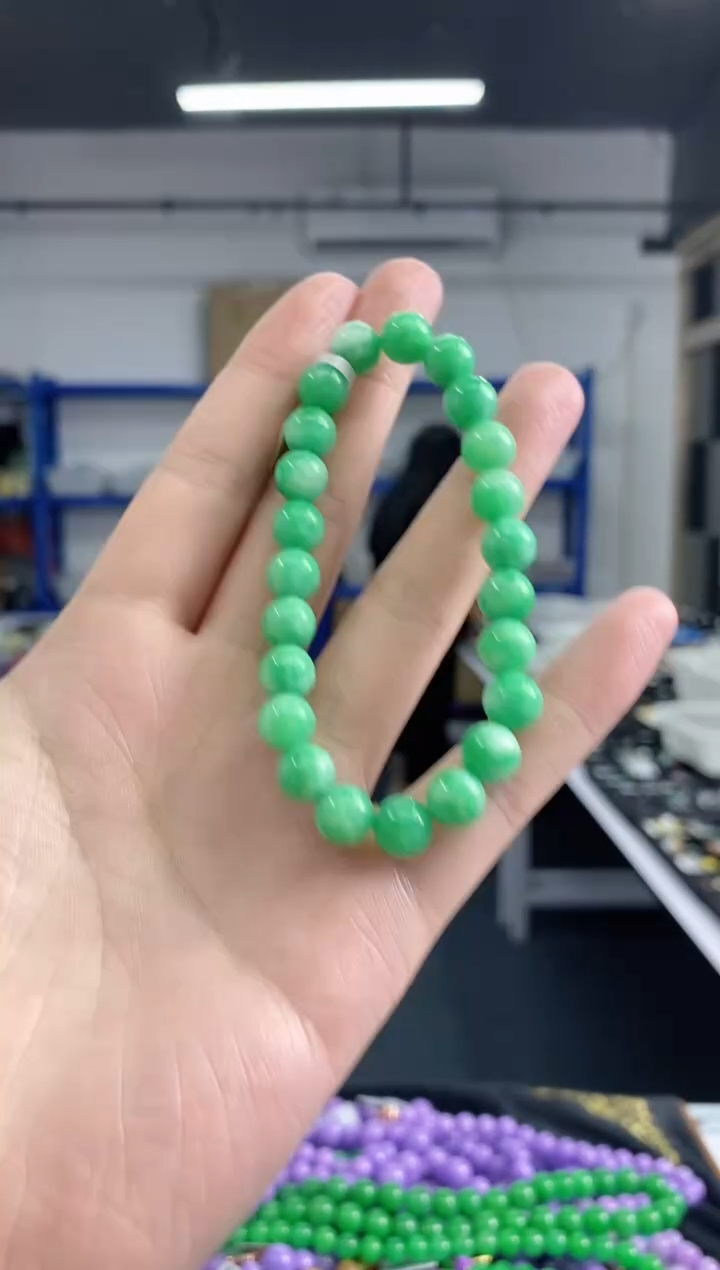 未镶嵌手链翡翠多样性发其一颜色微差