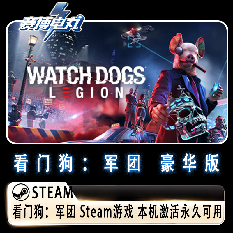 steam看门狗 军团 豪华版全DLC 本机激活 PC电脑游戏 