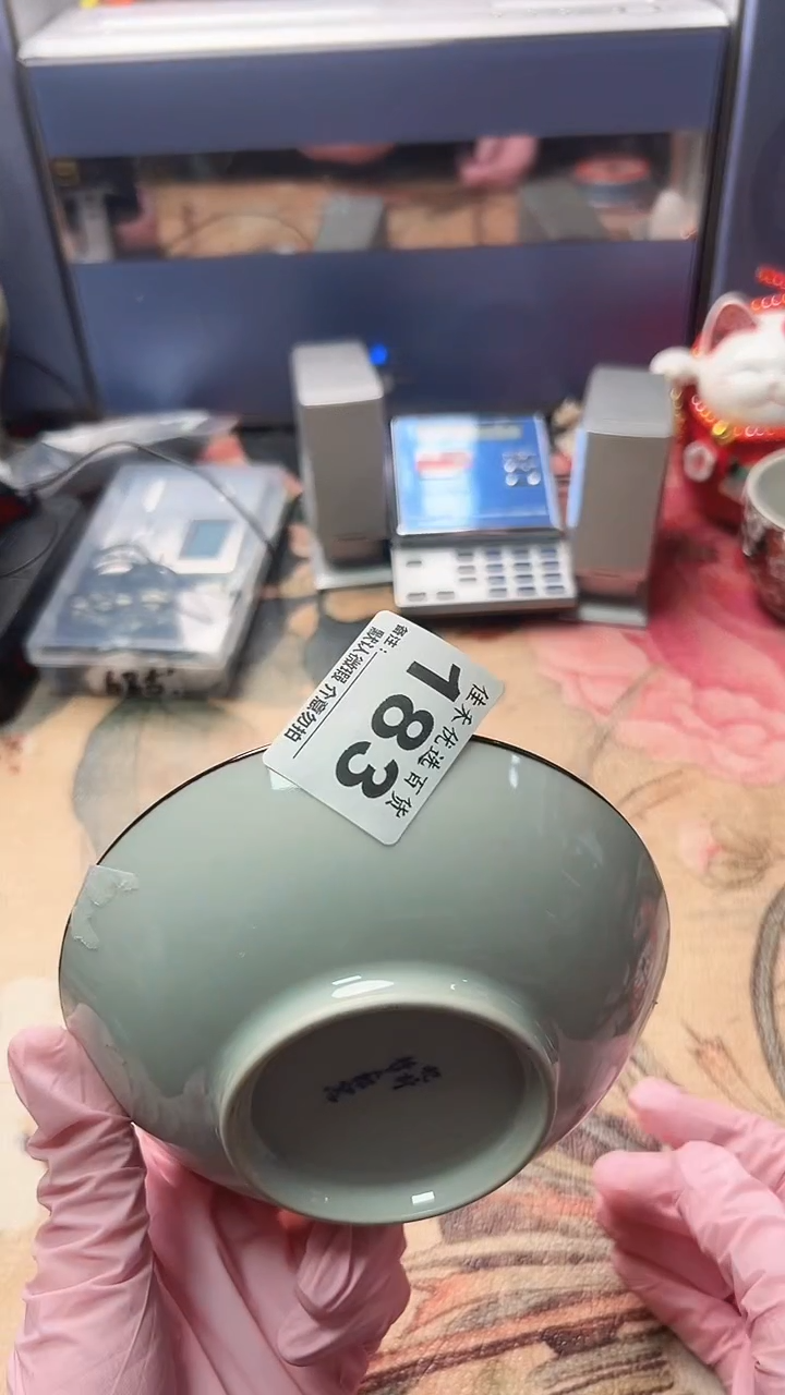 手工艺品琉璃一****事白瓷   瓷碗