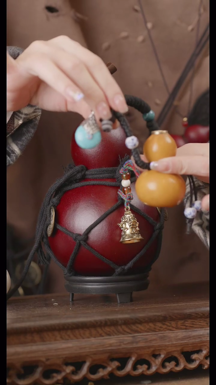 【闪购商品】153号精品天然大漆工艺防渗内胆酒葫芦~