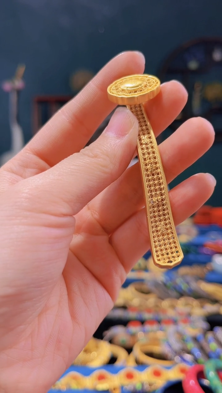 【闪购商品】非遗绝技花丝镶嵌如意