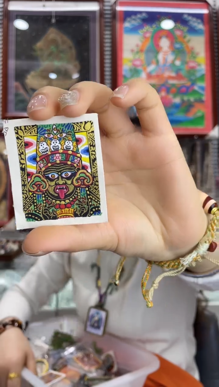 吊坠纯手绘唐卡（非质量问题不退不换）扎基