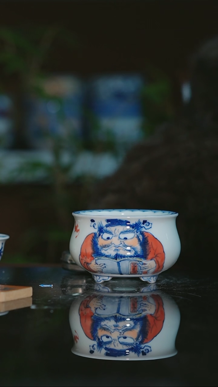 【闪购商品】手绘陶瓷内口6.5高5深