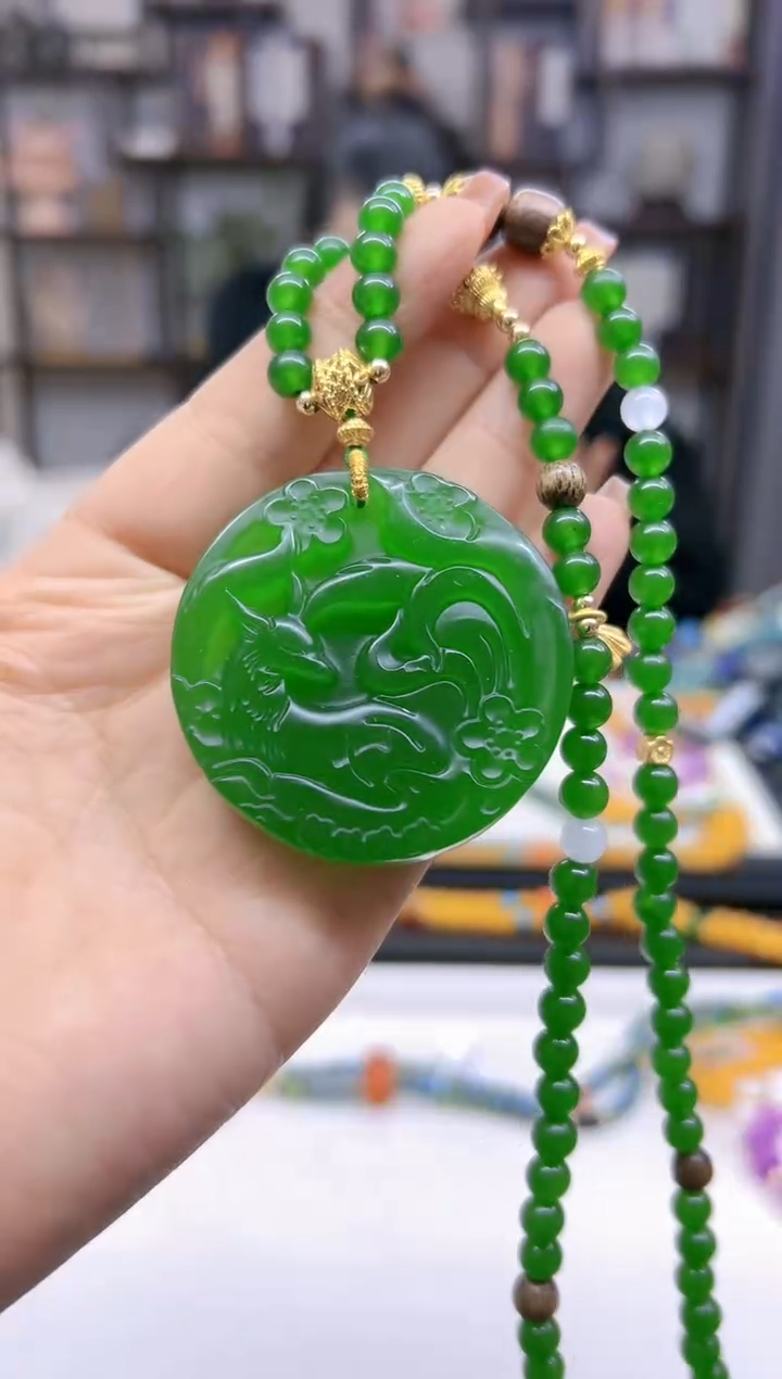 【闪购商品】和田玉（碧玉）毛衣链未镶嵌M533