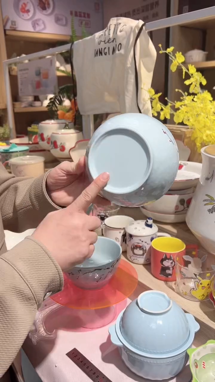 【闪购商品】樱花语6英寸露珠韩尚碗2件套（蓝）