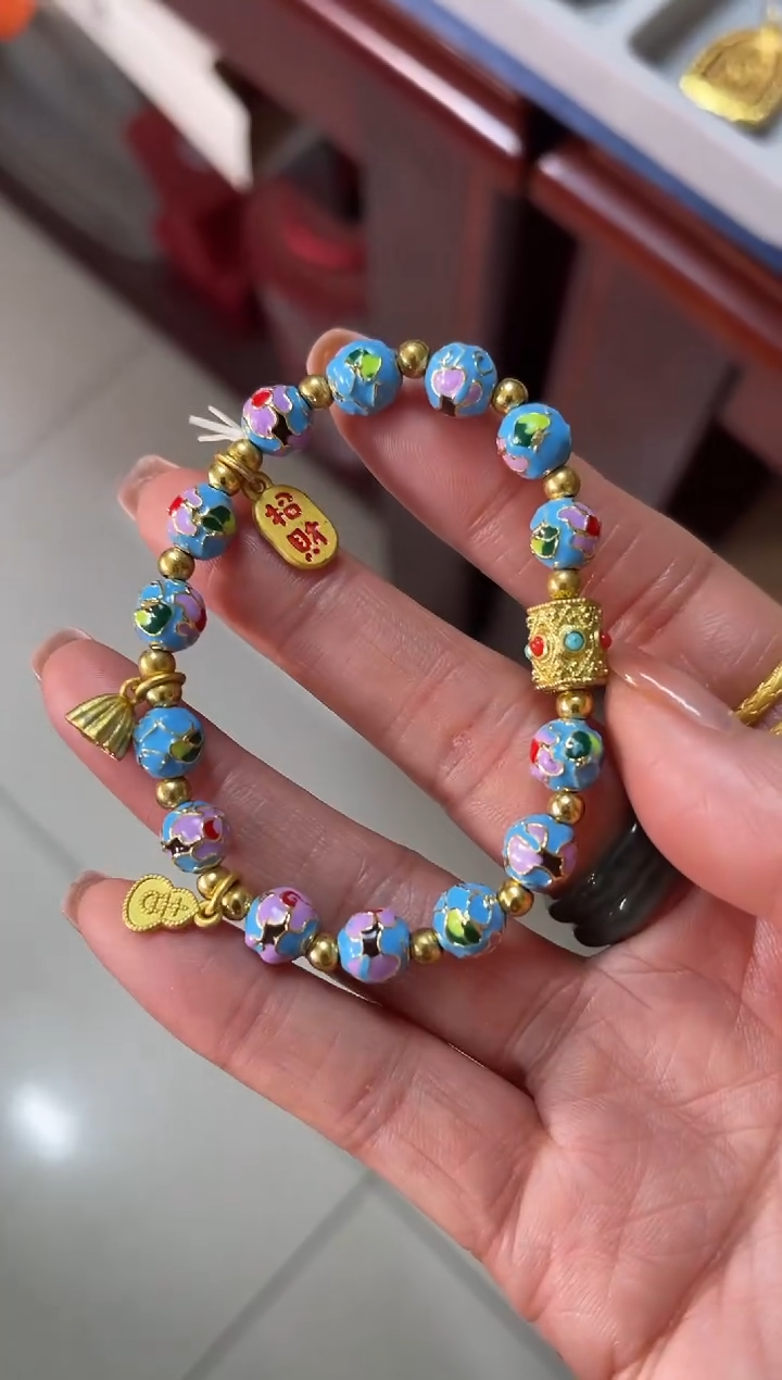 【闪购商品】蓝色珐琅景泰蓝手串