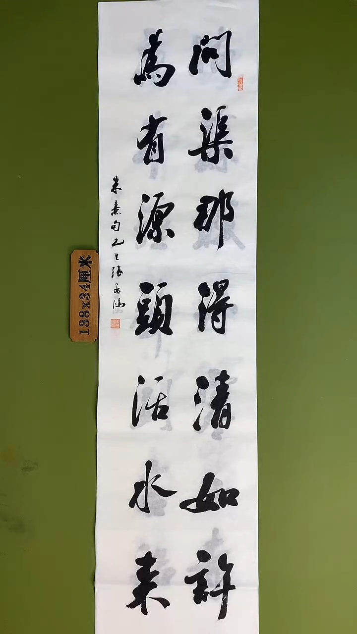 书法书法 张若鸿 尺寸138cm*34cm