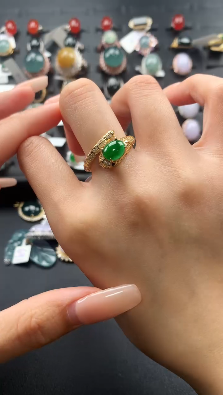 【闪购商品】翡翠戒指未镶嵌423452235325