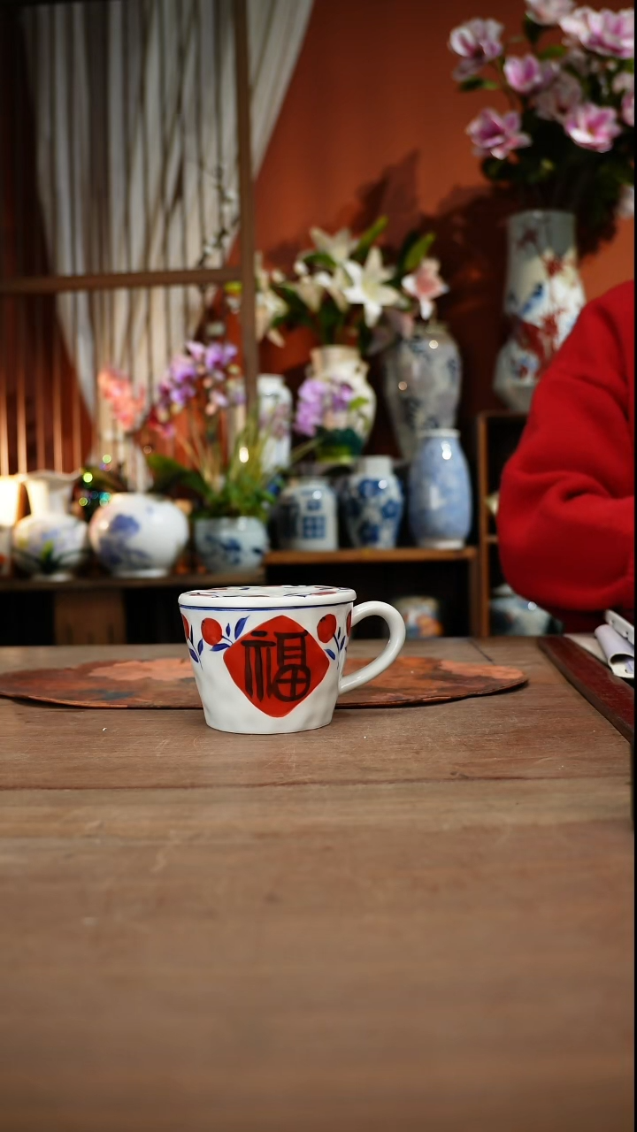 现代高温釉下彩手绘陶瓷餐具