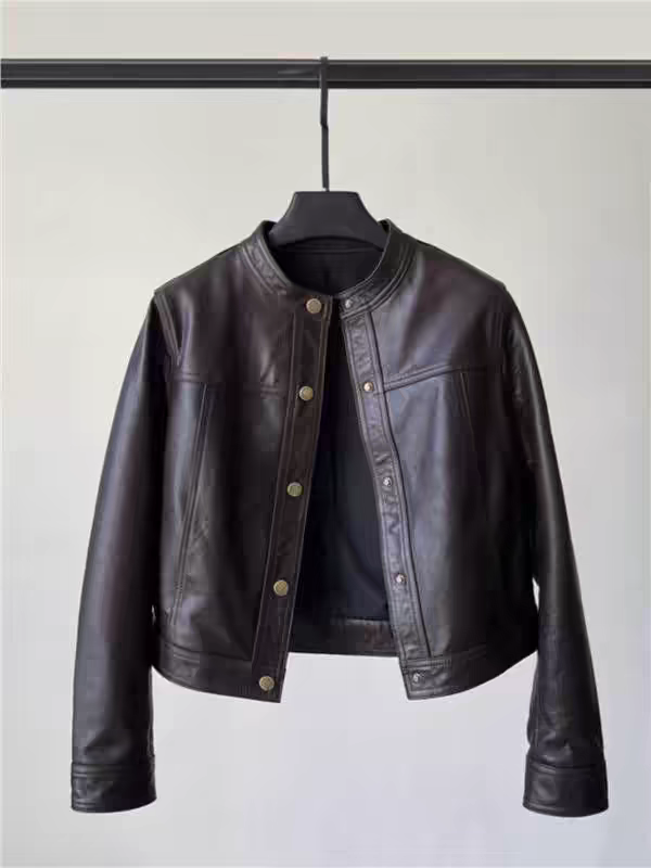 时尚潮流微瑕库存女款皮衣 以直播间为准