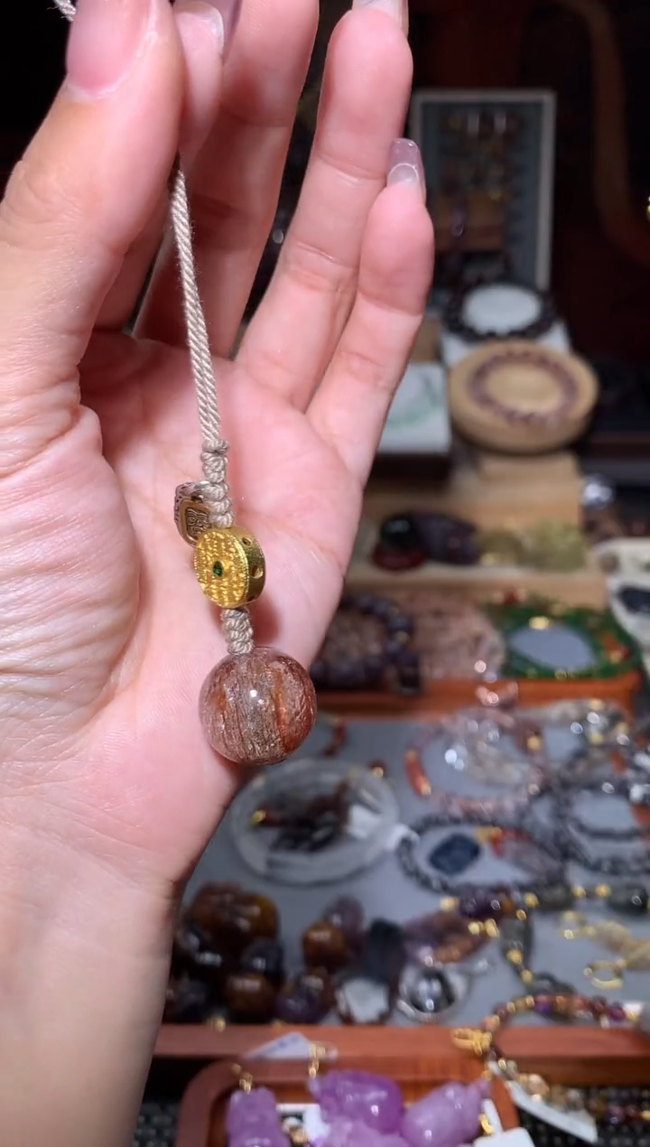 未镶嵌颈饰水晶黑金超七挂件