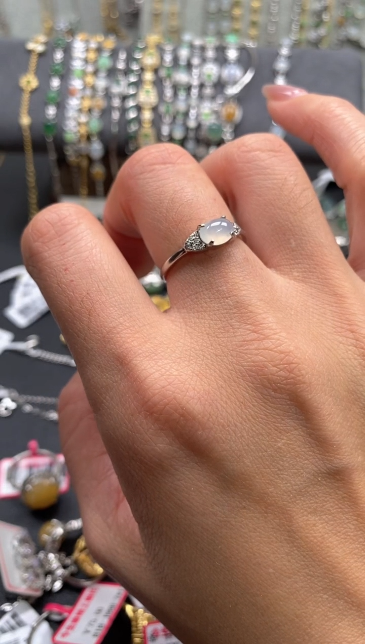 【闪购商品】翡翠戒指银S925镶嵌11111--1