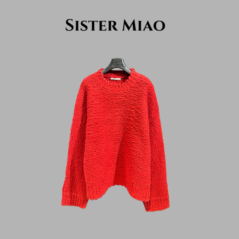 SISTER MIAO •圆领纯色套头毛衣