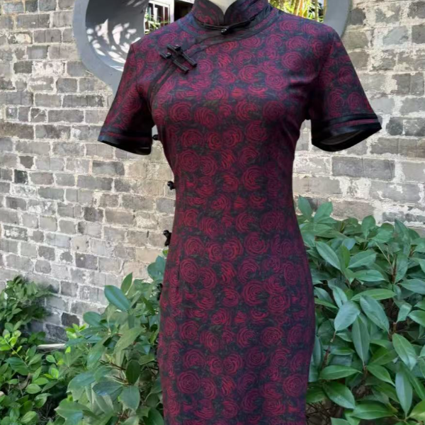 【夜蔷薇】2025新款复古修身气质优雅长款旗袍