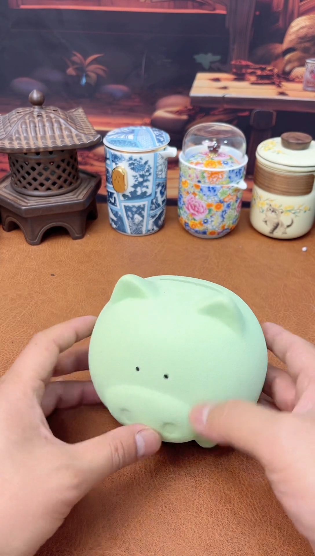 【闪购商品】陶瓷茶具摆件茶叶罐