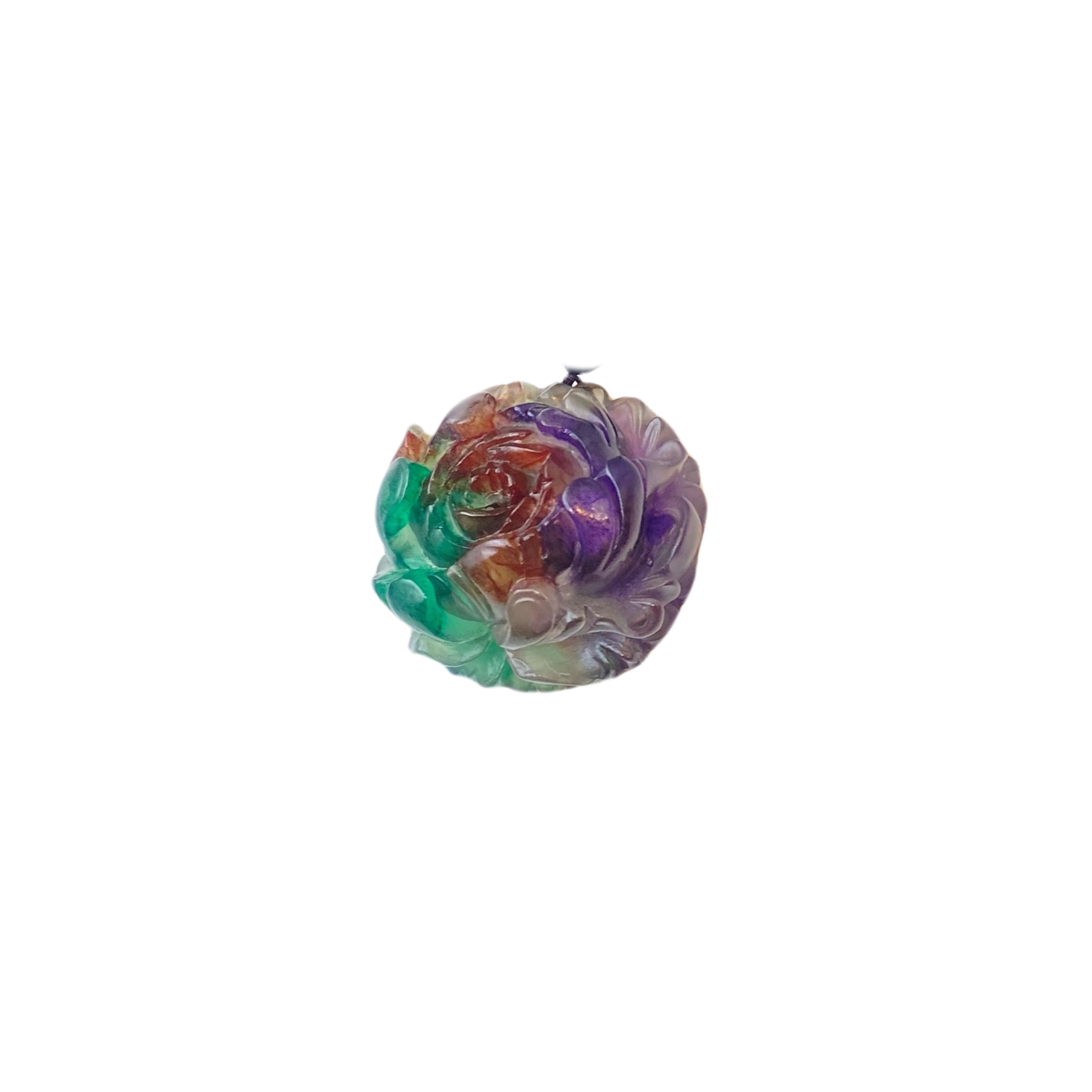 多彩牡丹花合香项链X1032