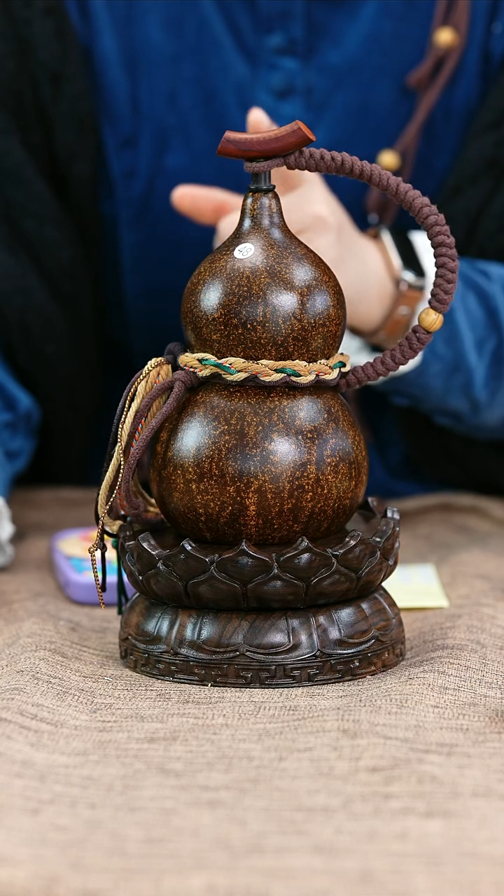【闪购商品】48—光岳葫天然大漆酒葫芦不含莲花底座