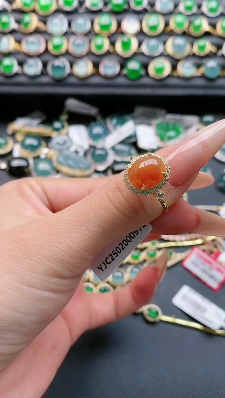 【闪购商品】翡翠戒指银S925镶嵌111111111