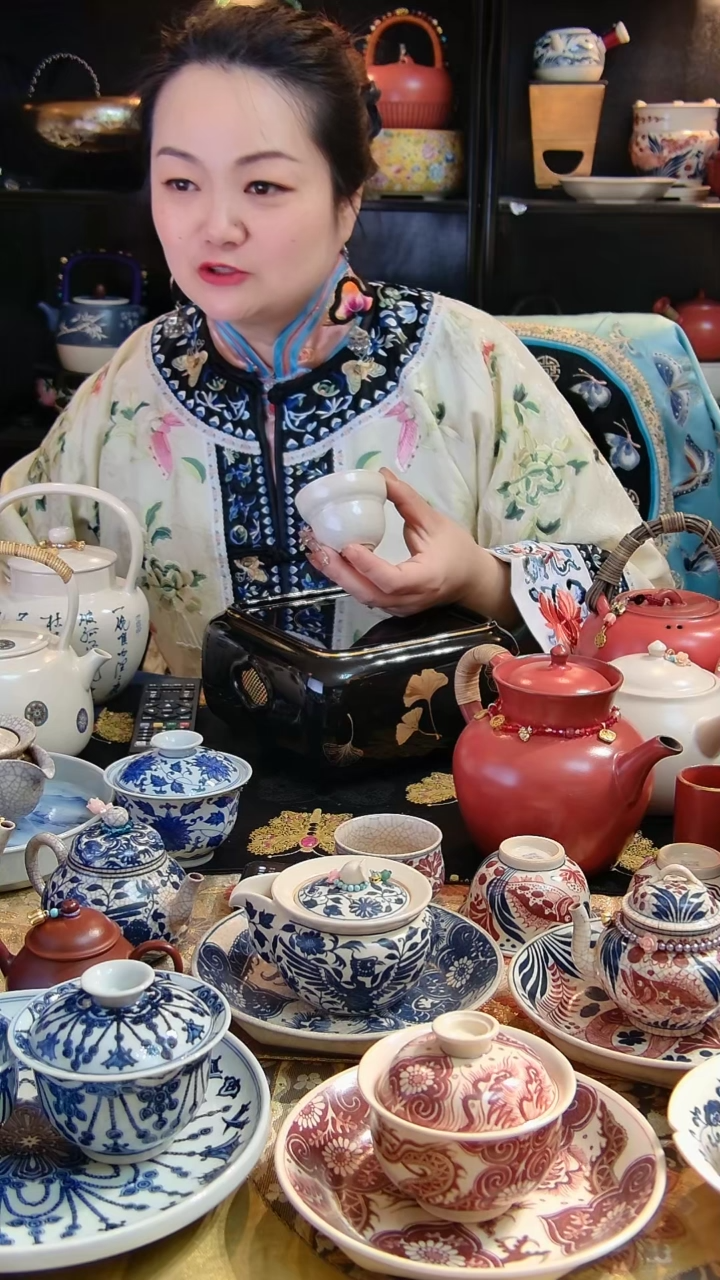 【闪购商品】茶具壶承海棠白色手工