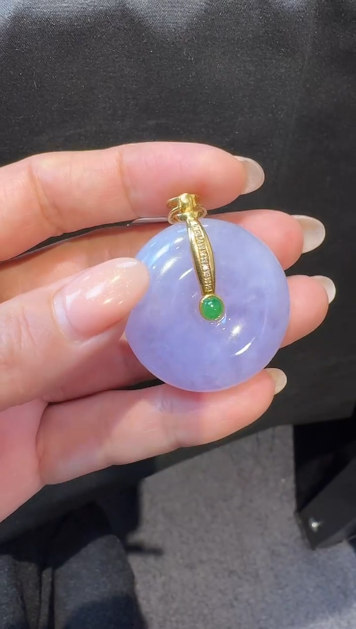 【闪购商品】翡翠颈饰18K金镶嵌颈饰