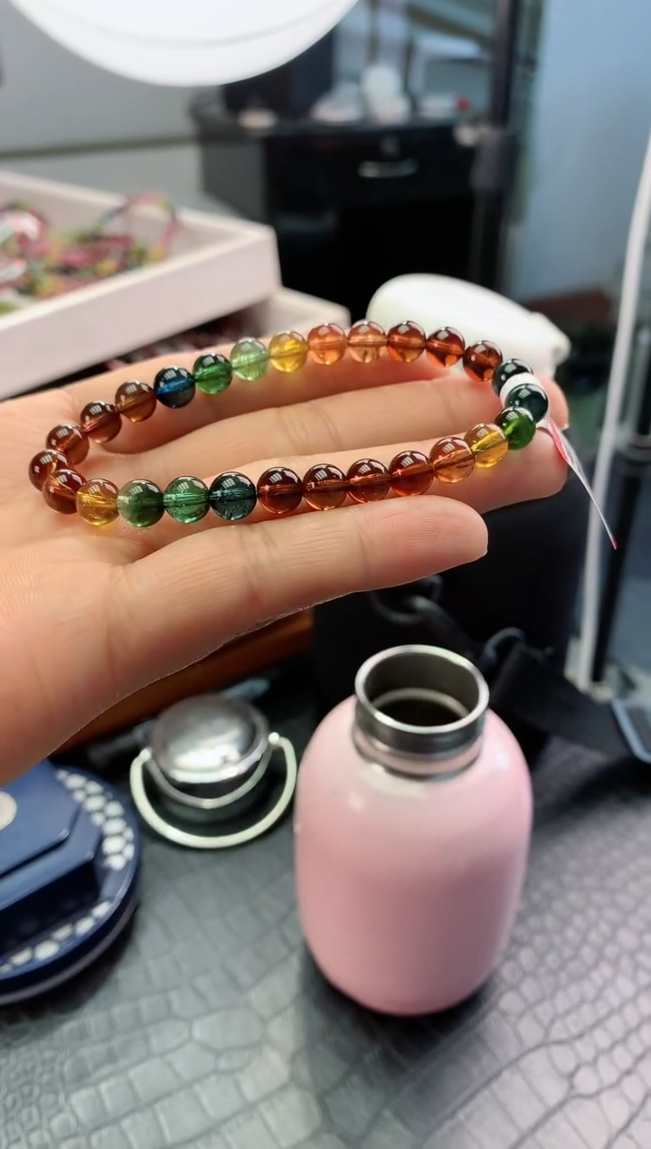 【闪购商品】碧玺手串未镶嵌多样性发一条