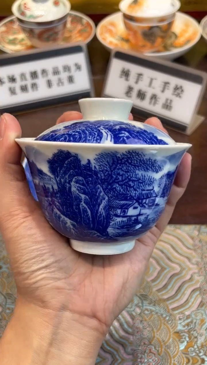 杯子瓷景德镇源头工厂生产，手工手绘