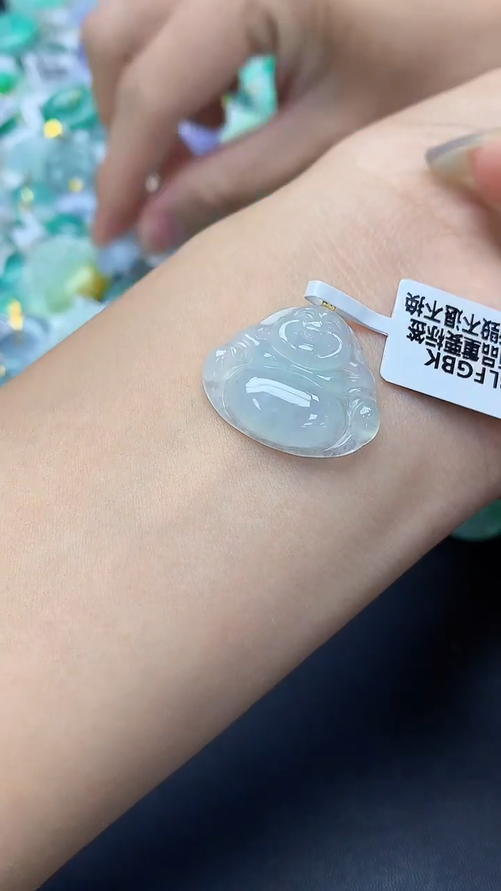 翡翠未镶嵌颈饰天然缅甸a货翡翠