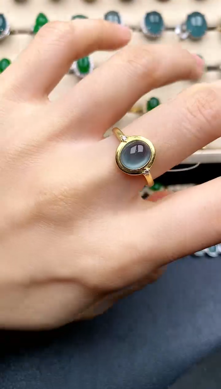 【闪购商品】翡翠戒指银S925镶嵌....