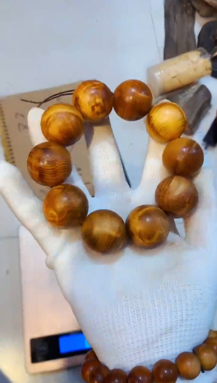 柏木（崖柏）34闪2.5单条北太行崖柏手把件手串