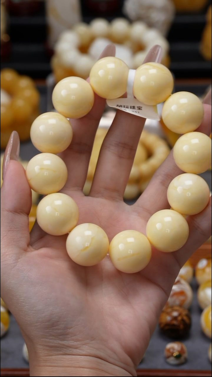 手链琥珀未镶嵌原矿天然琥珀蜜蜡