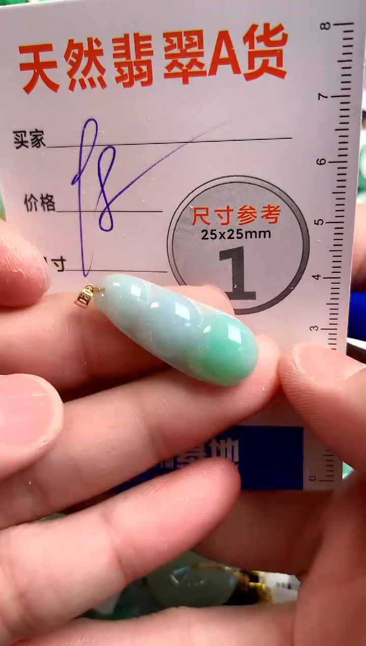 【闪购商品】翡翠颈饰18K金镶嵌14003041