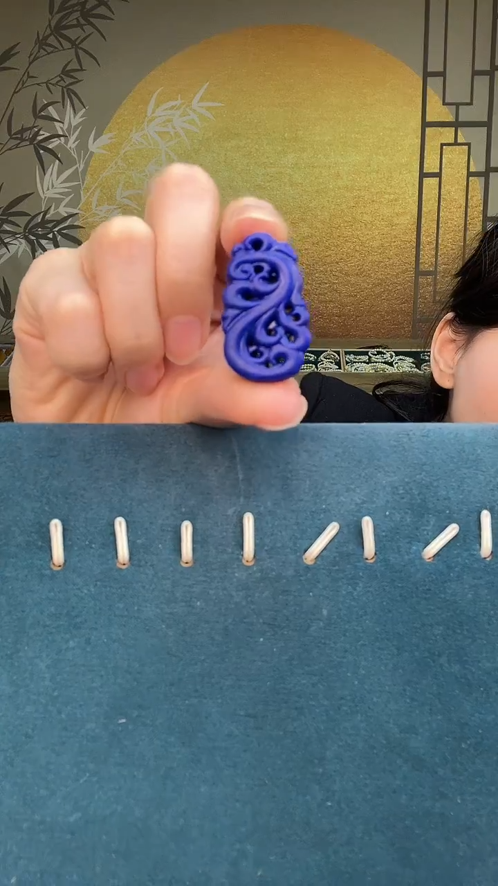 未镶嵌青金石颈饰A3312绑皮绳