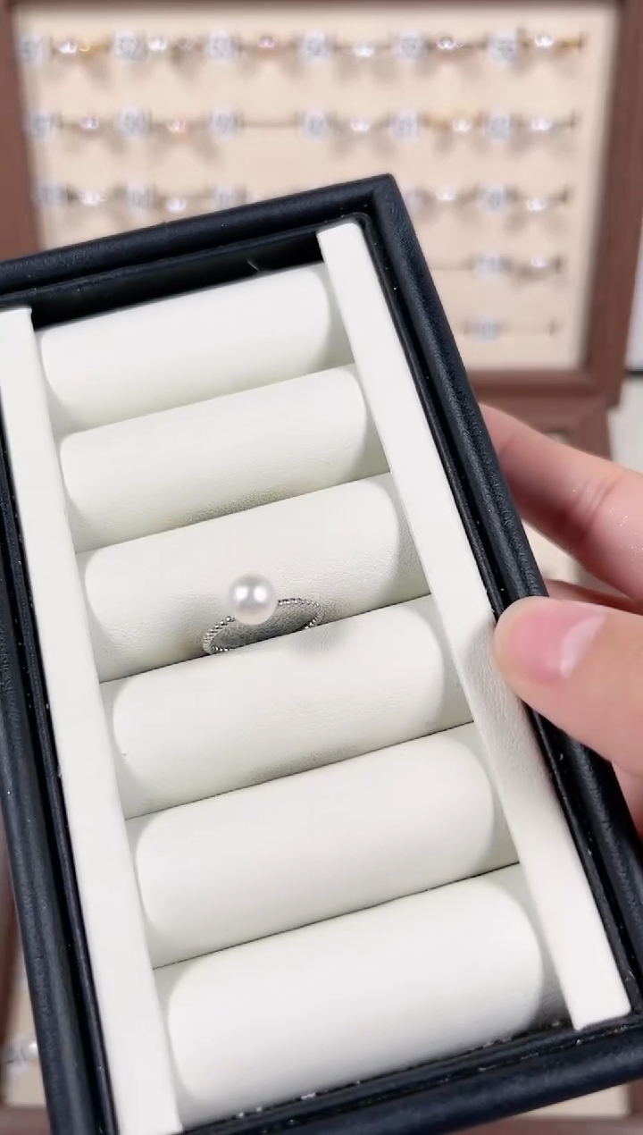 【闪购商品】淡水珍珠戒指银S925镶嵌73号