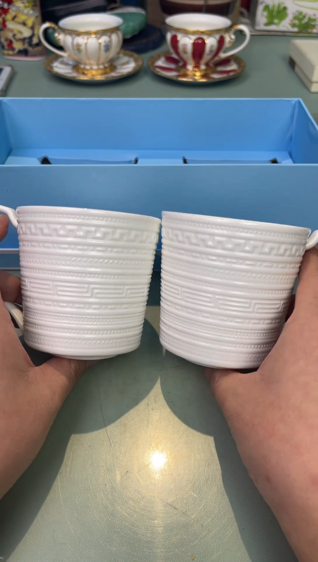 【闪购商品】瓷片浮雕杯               