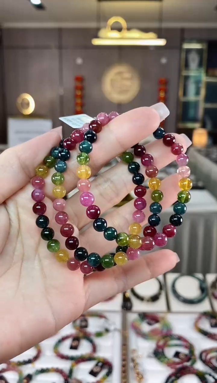 【闪购商品】碧玺单圈手串6mm+未镶嵌（多样性发一条）hon