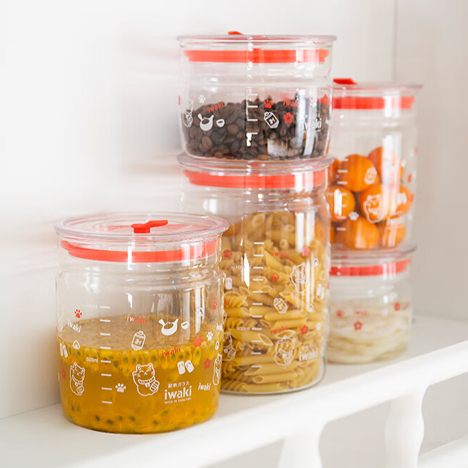 【A等品微瑕】怡万家密封罐透明上盖款1L KBT7005M