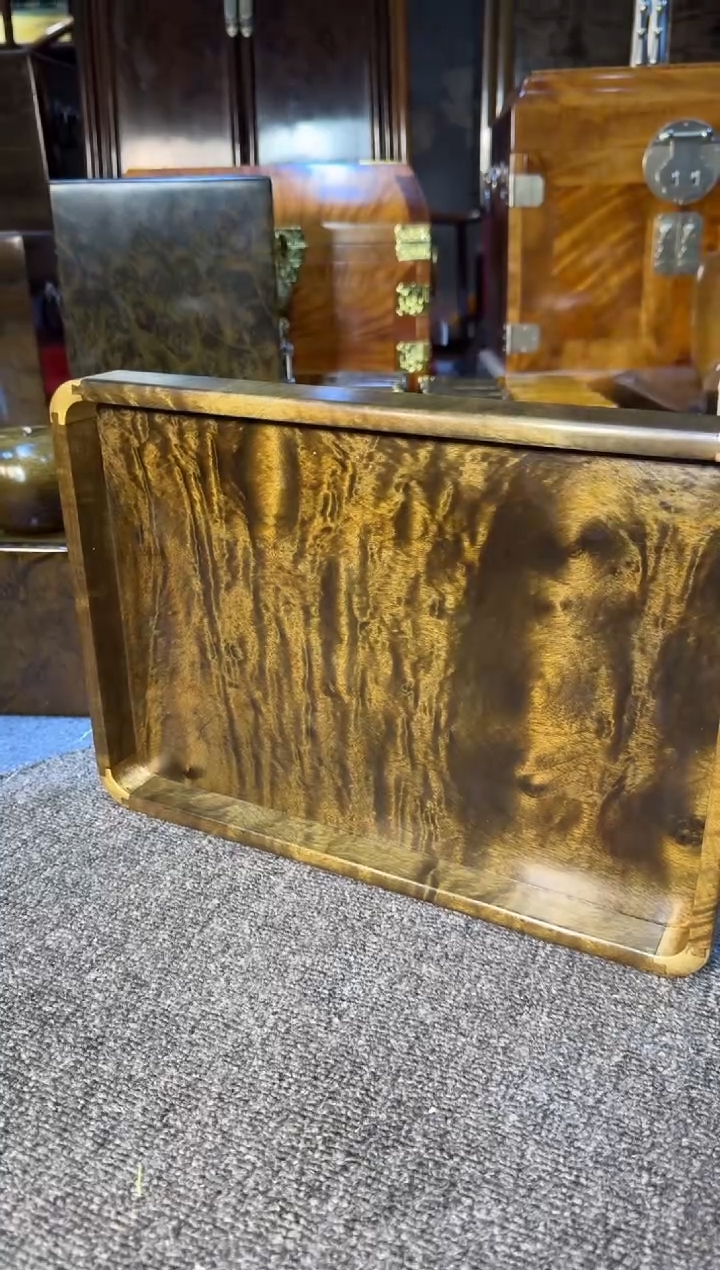 【闪购商品】乌木类成套家具精品阴沉乌木托盘Y5