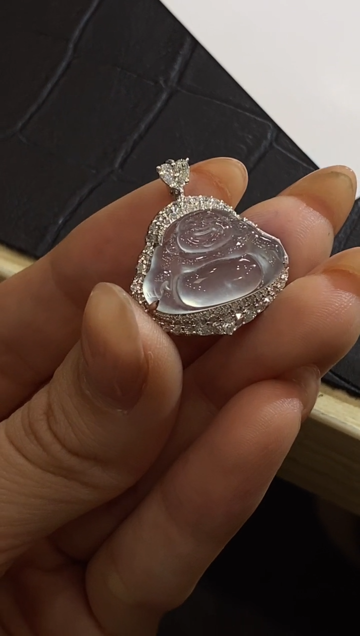 【闪购商品】翡翠颈饰18K金镶嵌收到货48小时鉴赏期（超时不退不换）