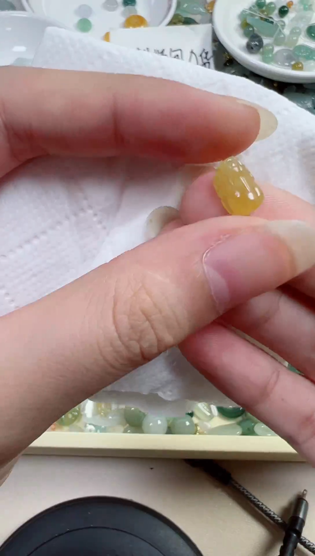 翡翠散珠495号链接，A货翡翠
