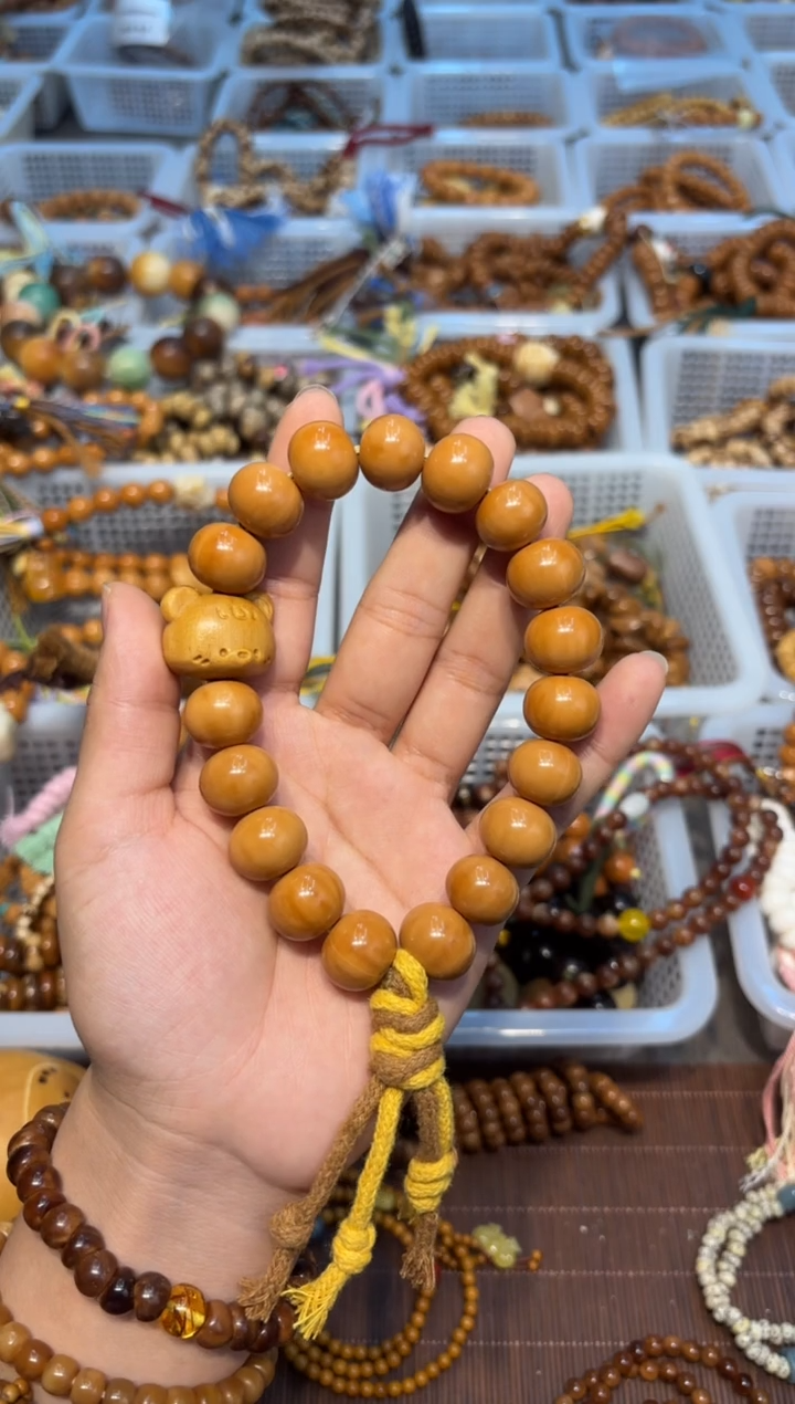 吊坠白玉菩提猴头贝果手持