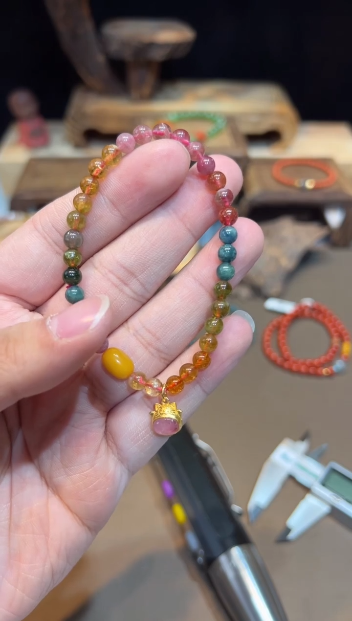 【闪购商品】碧玺手链未镶嵌手饰@@F4505