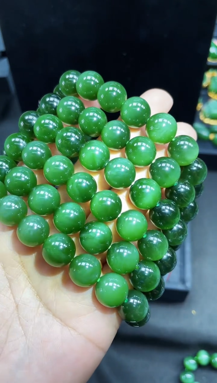 【闪购商品】和田玉未镶嵌手串12MM 多样性发一（货头）