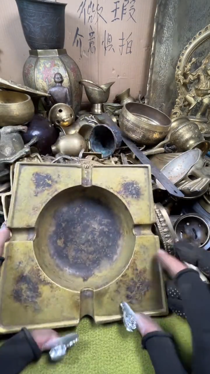 东****茶亿锦铜回流铜器摆件66