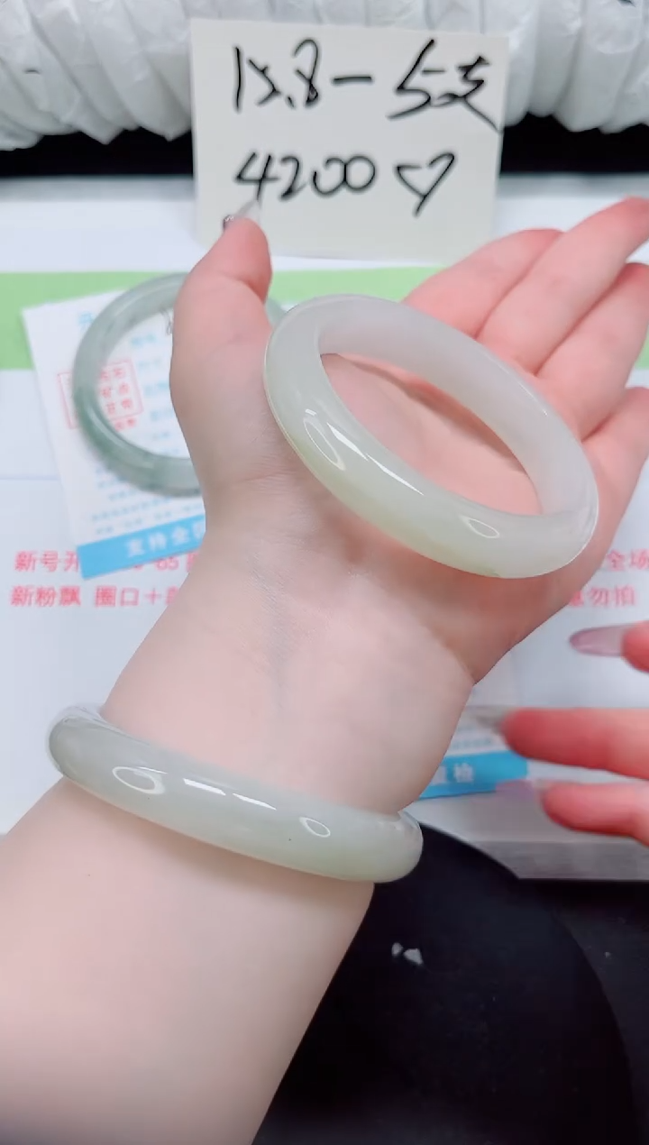 石英质玉手镯未镶嵌b53-57-58