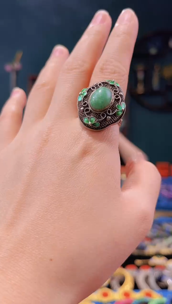 【闪购商品】花丝镶嵌戒指精品