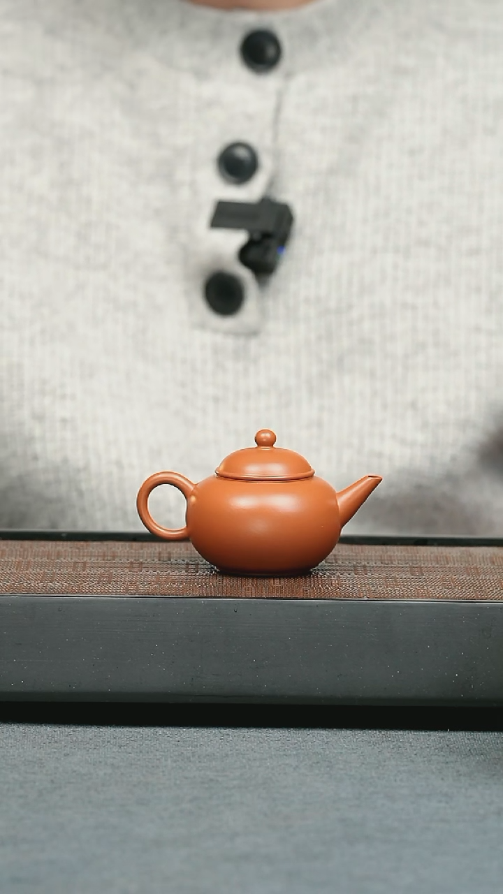 【闪购商品】紫砂茶壶五堂  长天-潮州朱泥