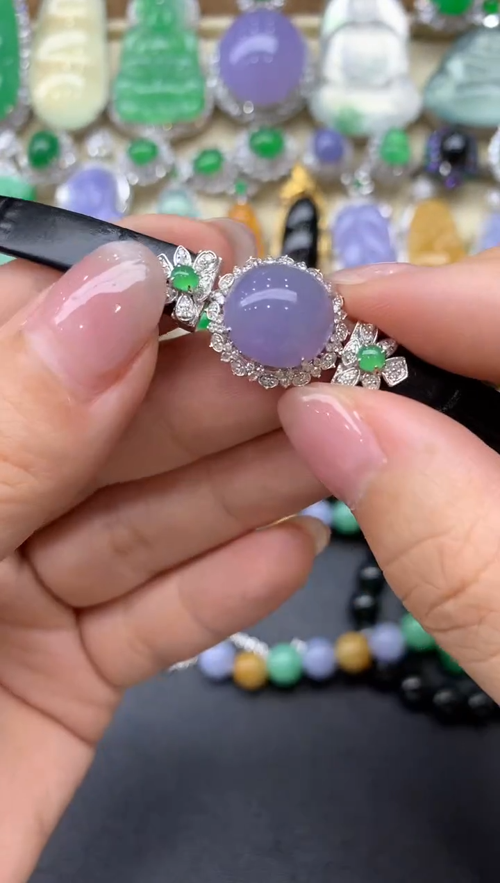 【闪购商品】翡翠手串18K金镶嵌205-中国好珍宝