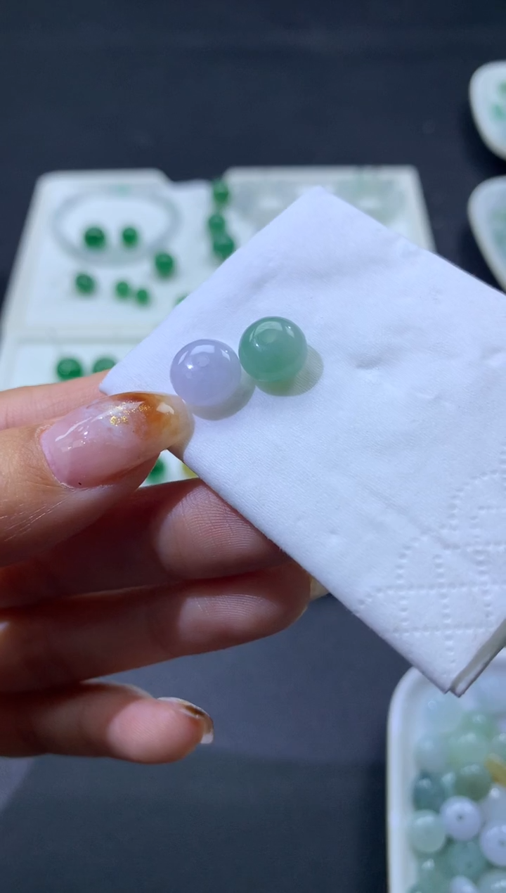 【闪购商品】定制翡翠未镶嵌珠2