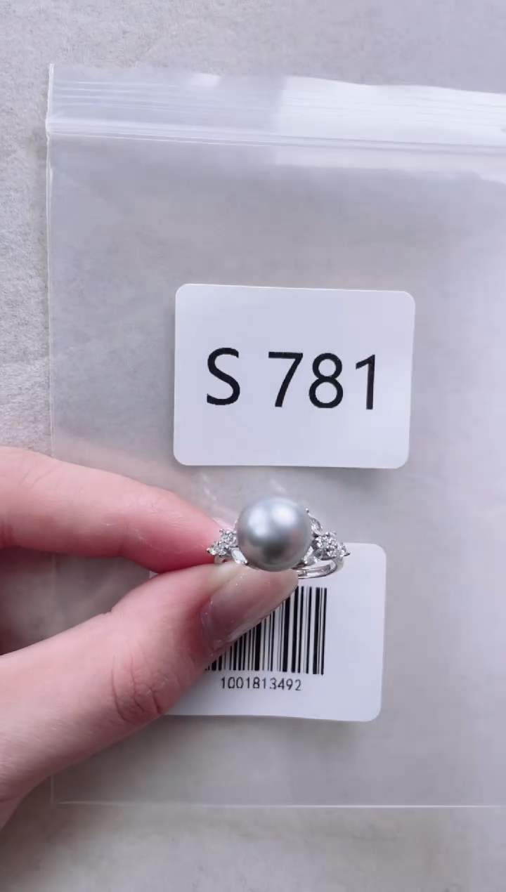【闪购商品】海水珍珠戒指银S925镶嵌S781