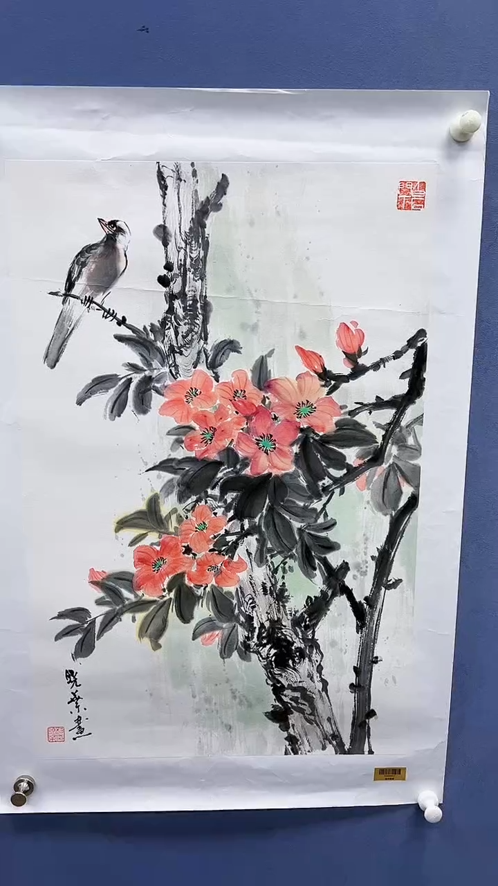 【闪购商品】绘画柳晓叶绘画2.7平尺花鸟